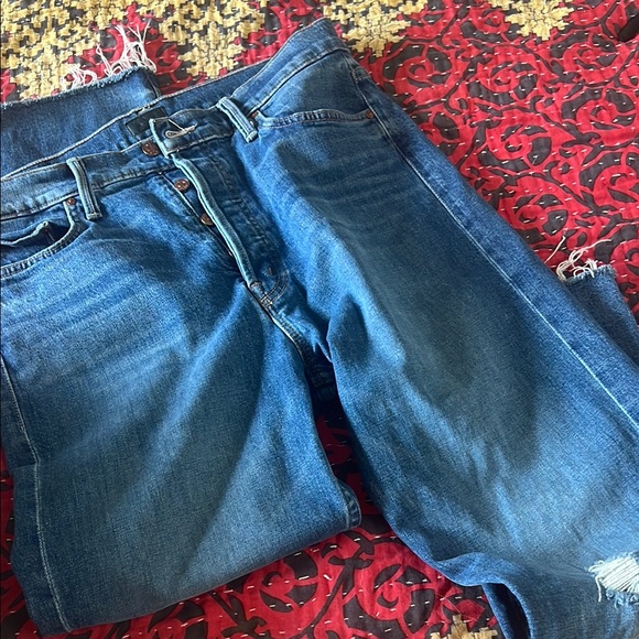 MOTHER The Tomcat Ankle Fray in Globe Trotter 32 - Picture 1 of 2